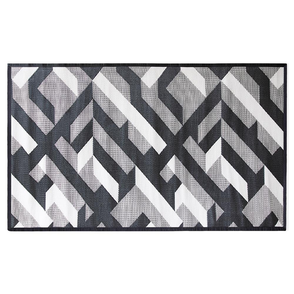 เสื่ออเนกประสงค์ PDM BRAND AVALON 150x240 ซม. สีขาว-ดำ