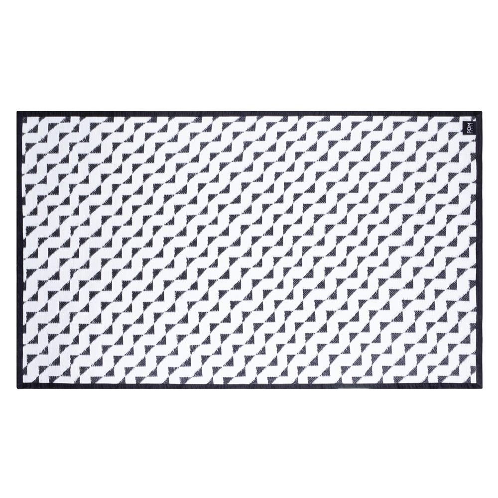 เสื่ออเนกประสงค์ PDM BRAND STRIDE 180x270 ซม. สีขาว-ดำ