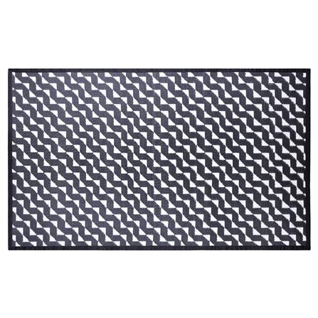 เสื่ออเนกประสงค์ PDM BRAND STRIDE 180x270 ซม. สีขาว-ดำ_2