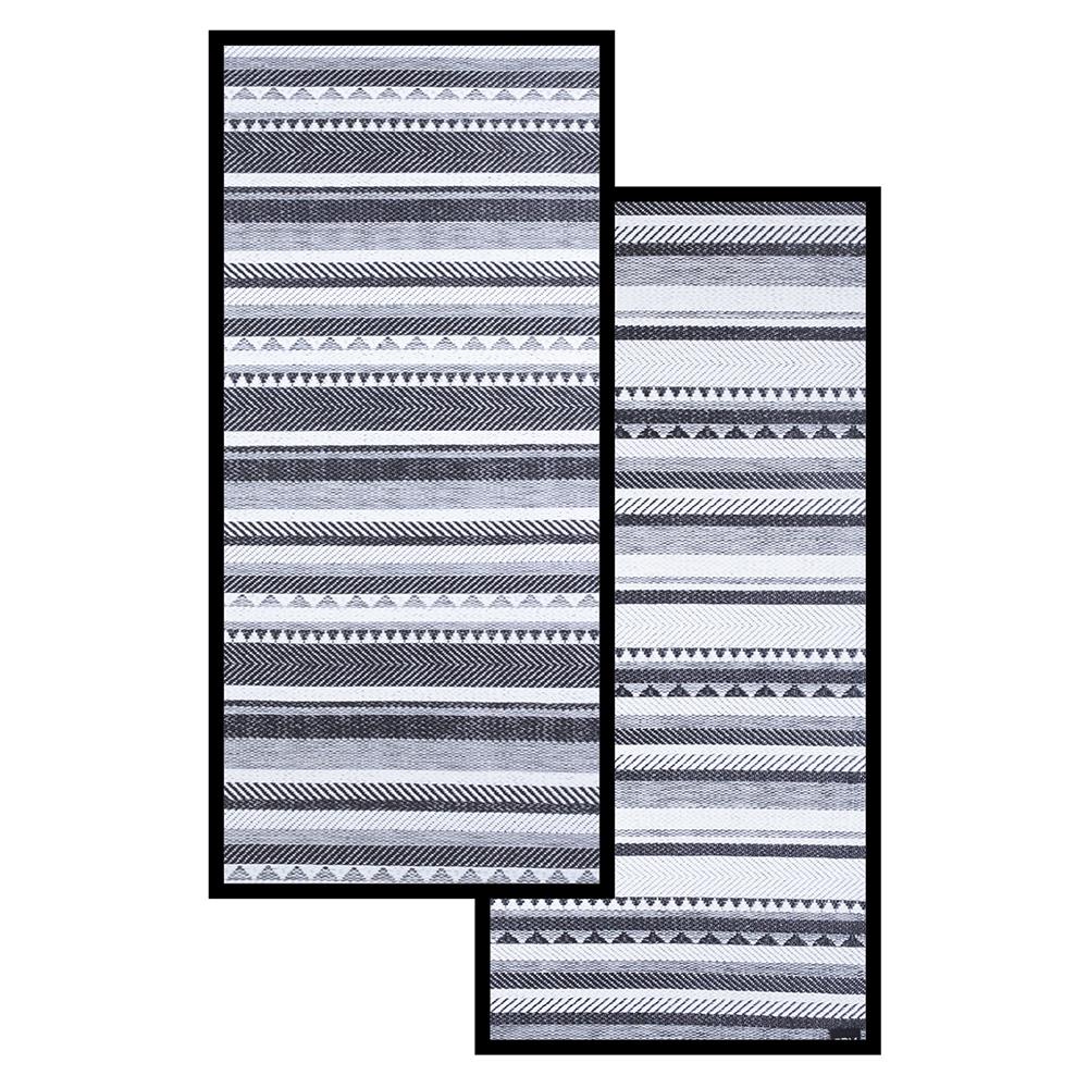 เสื่ออเนกประสงค์ PDM BRAND INARI 90x200 ซม. สีขาว-ดำ