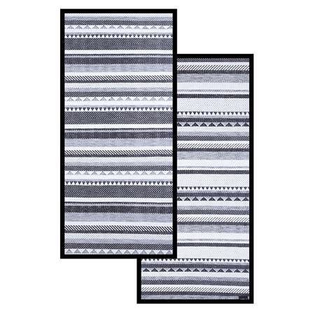 เสื่ออเนกประสงค์ PDM BRAND INARI 90x200 ซม. สีขาว-ดำ_3