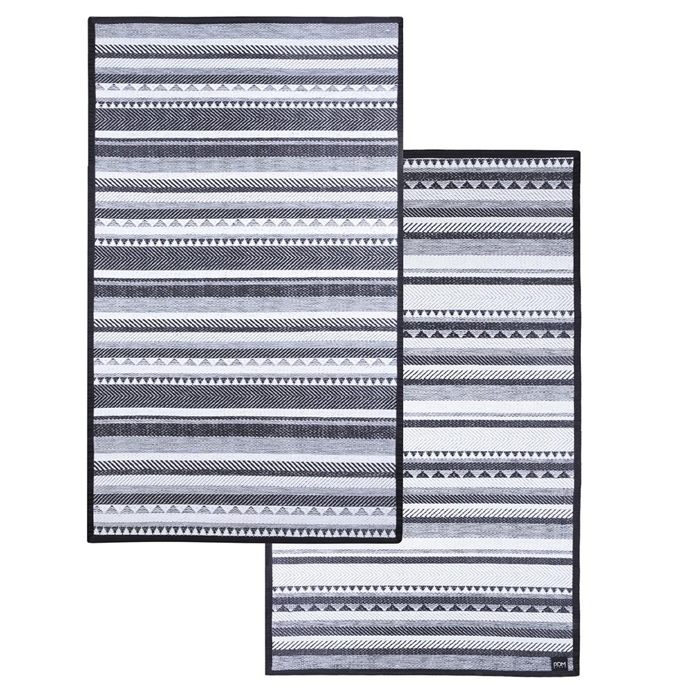 เสื่ออเนกประสงค์ PDM BRAND INARI 180X270 ซม. สีขาว/ดำ