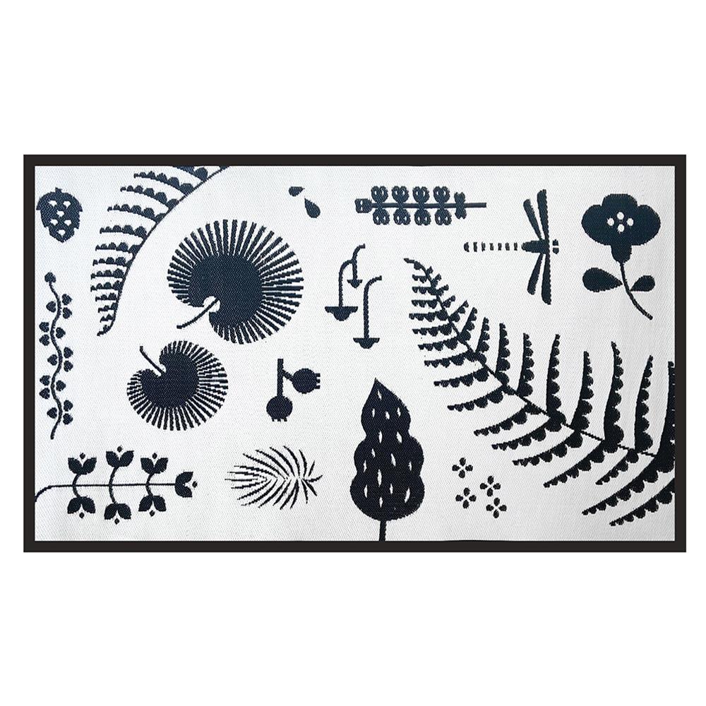 เสื่ออเนกประสงค์ PDM BRAND HORTUS 150x240 ซม. สีขาว-ดำ