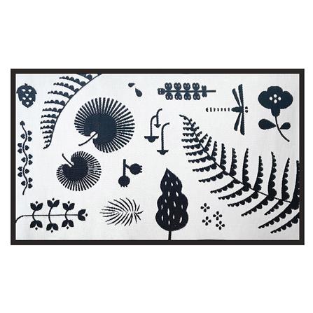 เสื่ออเนกประสงค์ PDM BRAND HORTUS 150x240 ซม. สีขาว-ดำ