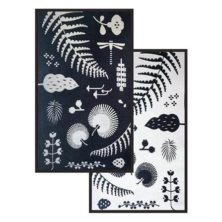 เสื่ออเนกประสงค์ PDM BRAND HORTUS 150x240 ซม. สีขาว-ดำ_3