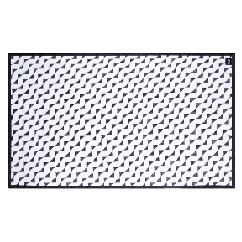 เสื่ออเนกประสงค์ PDM BRAND STRIDE 150x240 ซม. สีขาว-ดำ