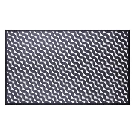 เสื่ออเนกประสงค์ PDM BRAND STRIDE 150x240 ซม. สีขาว-ดำ_2