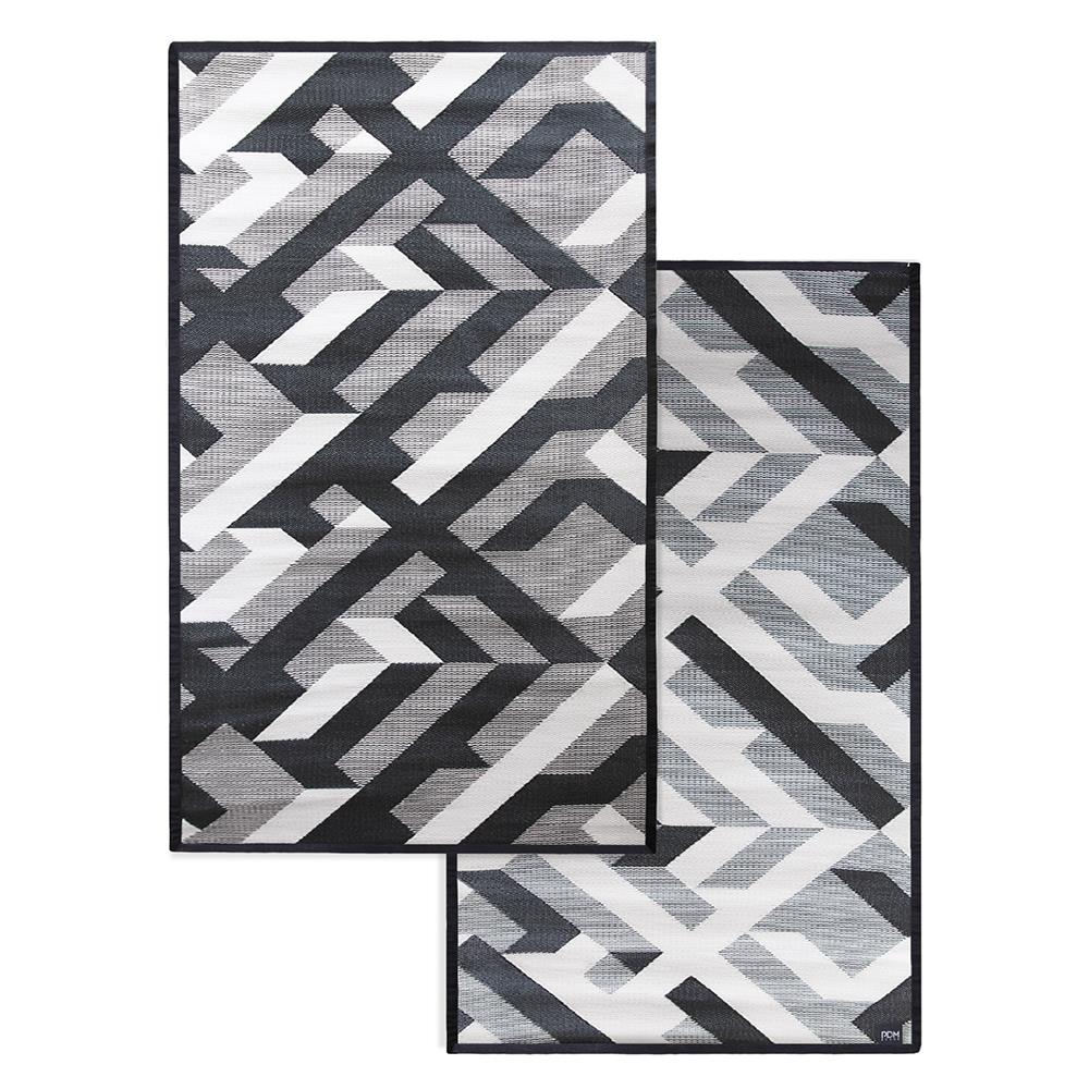 เสื่ออเนกประสงค์ PDM BRAND AVALON 180x270 ซม. สีขาว-ดำ