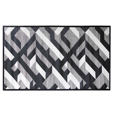 เสื่ออเนกประสงค์ PDM BRAND AVALON 180x270 ซม. สีขาว-ดำ_0