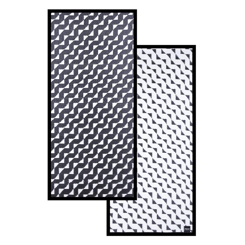 เสื่ออเนกประสงค์ PDM BRAND STRIDE 90x200 ซม. สีขาว-ดำ