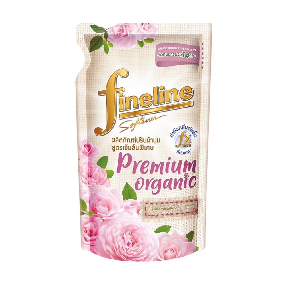 รีฟิลน้ำยาปรับผ้านุ่ม FINELINE PREMIUM ORGANIC 450 มล. BULGARIAN WHITE ROSE