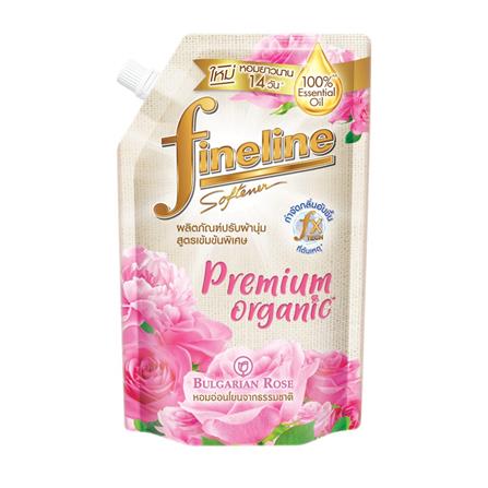 รีฟิลน้ำยาปรับผ้านุ่ม FINELINE PREMIUM ORGANIC 440 มล. BULGARIAN ROSE