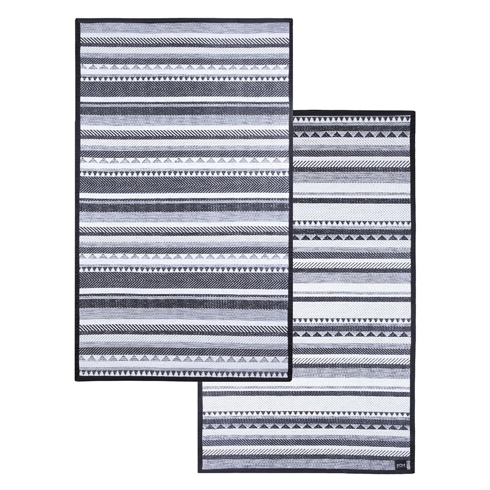 เสื่ออเนกประสงค์ PDM BRAND INARI 150X240 ซม. สีขาว-ดำ