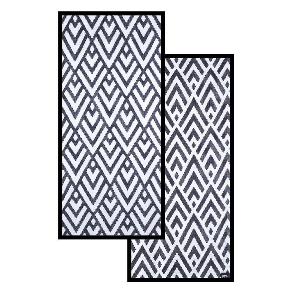 เสื่ออเนกประสงค์ PDM BRAND KAIKU 90x200 ซม. สีขาว-ดำ