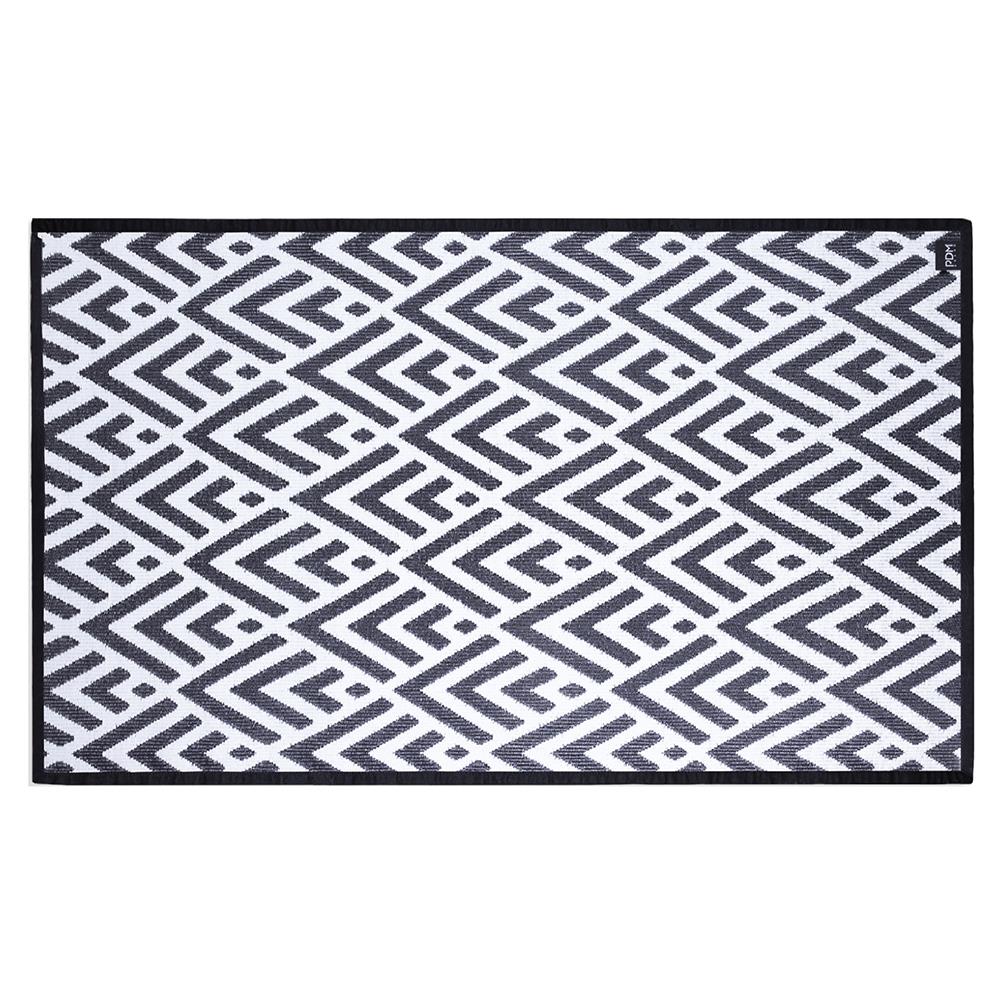 เสื่ออเนกประสงค์ PDM BRAND KAIKU 180x270 ซม. สีขาว-ดำ