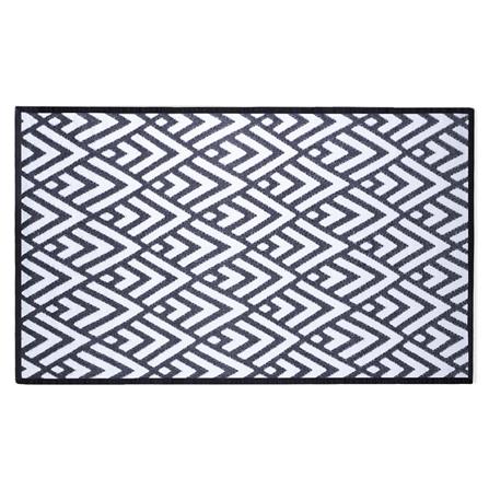 เสื่ออเนกประสงค์ PDM BRAND KAIKU 180x270 ซม. สีขาว-ดำ