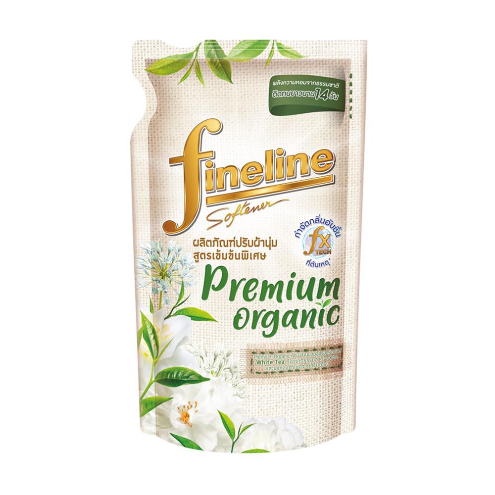 รีฟิลน้ำยาปรับผ้านุ่ม FINELINE PREMIUM ORGANIC 450 มล. WHITE TEA