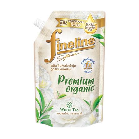 รีฟิลน้ำยาปรับผ้านุ่ม FINELINE PREMIUM ORGANIC 440 มล. WHITE TEA_0