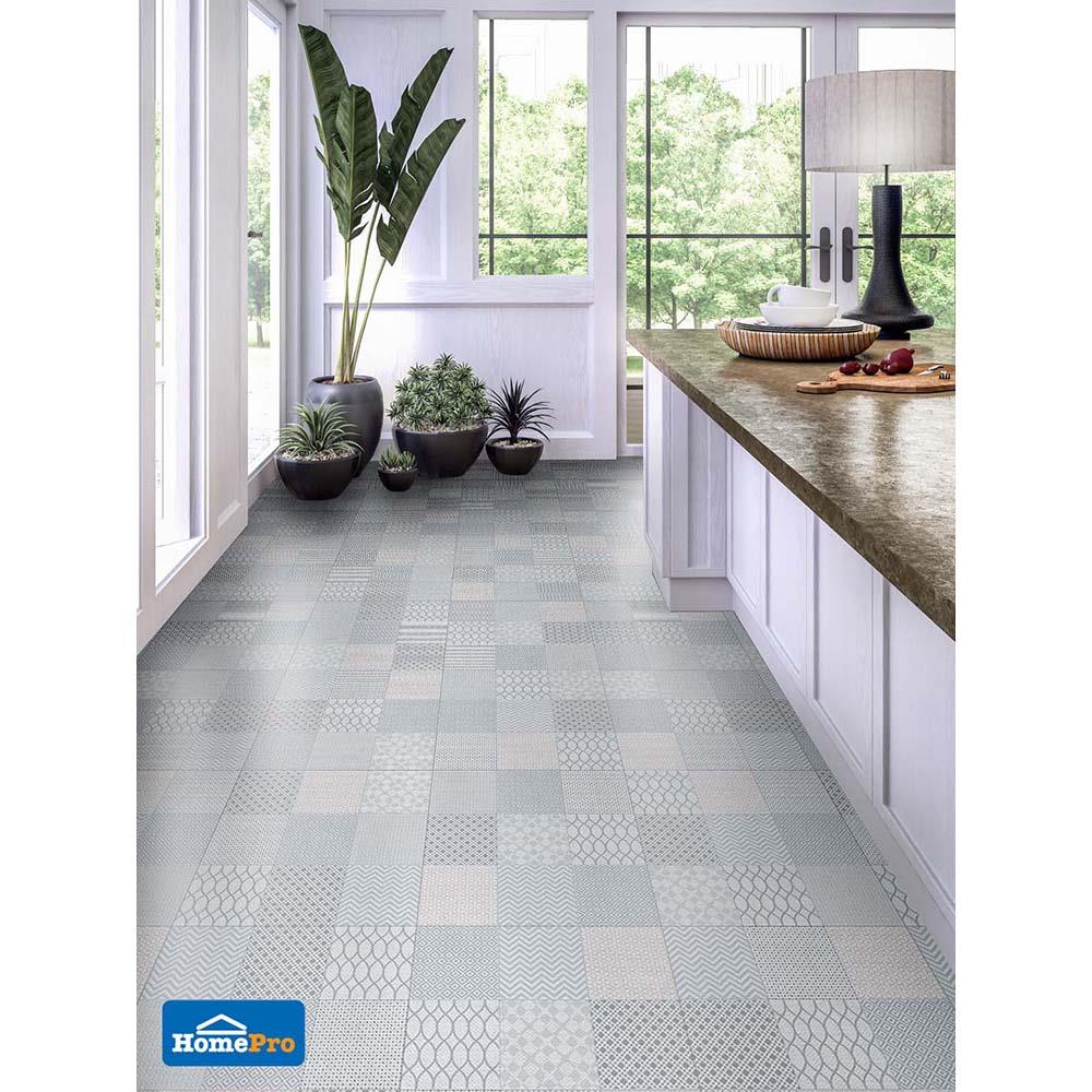 กระเบื้องพื้น 16x16 นิ้ว DURAGRES ลาซา เทา 0.96M2