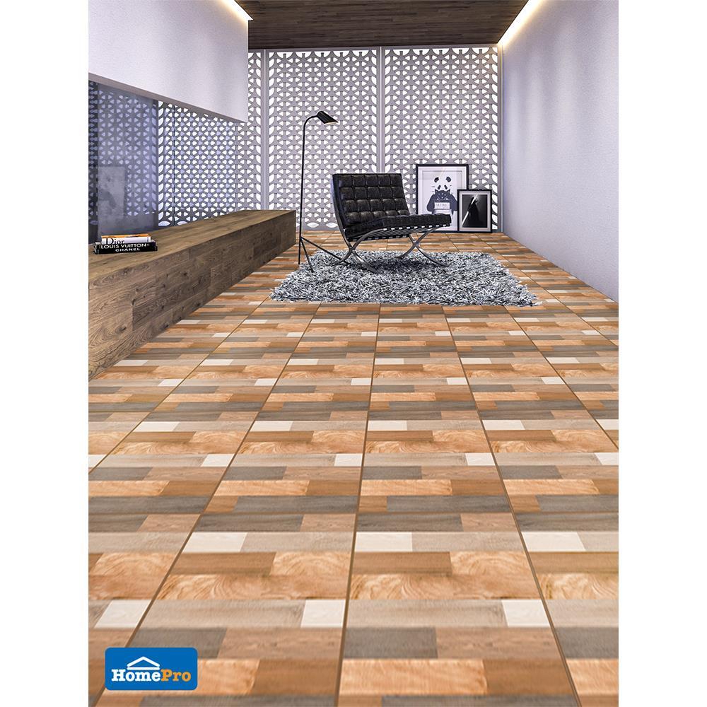 กระเบื้องพื้น 16x16 นิ้ว DURAGRES เอดวิน น้ำตาล A 0.96M2