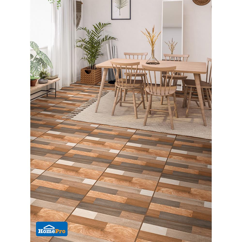 กระเบื้องพื้น 16x16 นิ้ว DURAGRES เอดวิน น้ำตาล A 0.96M2