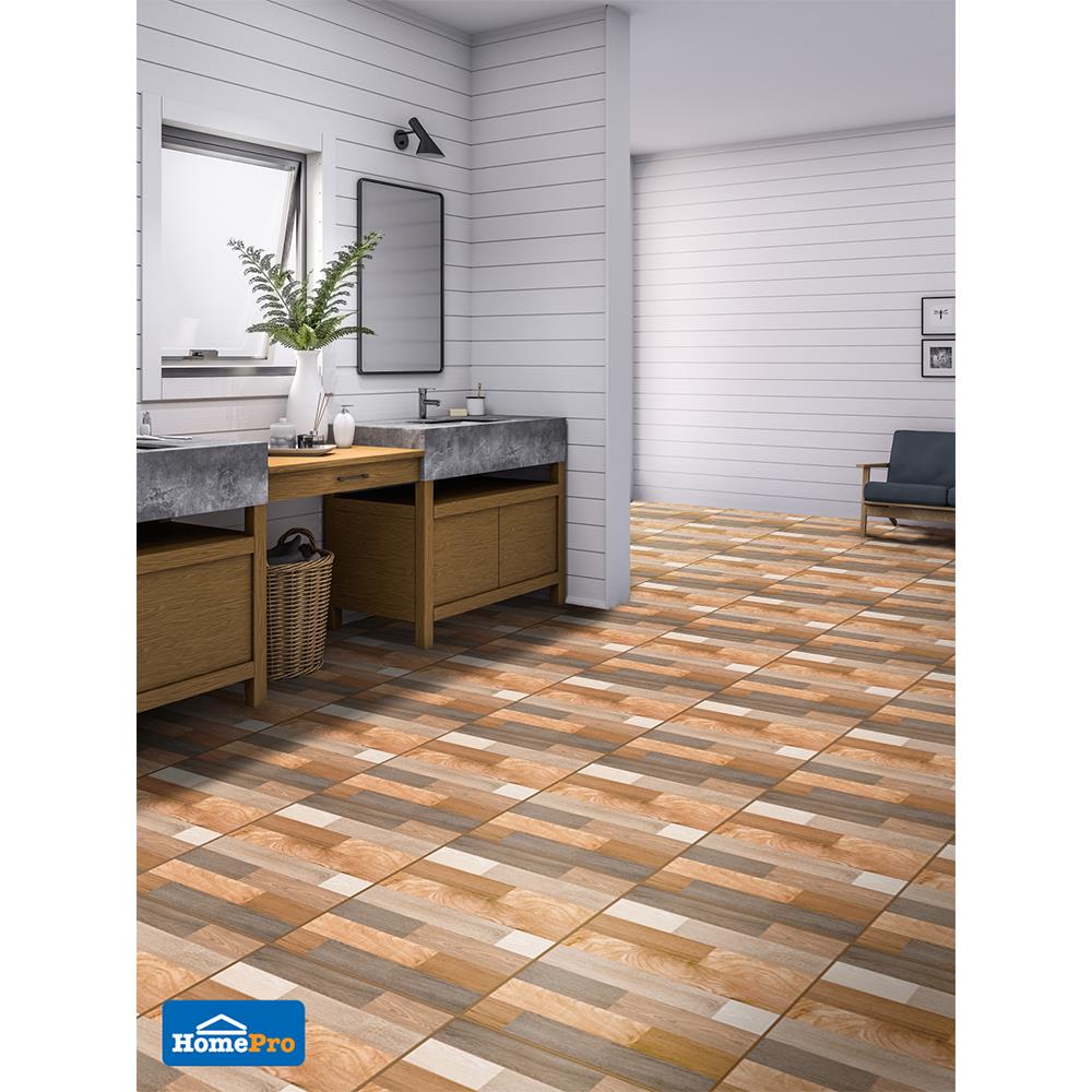 กระเบื้องพื้น 16x16 นิ้ว DURAGRES เอดวิน น้ำตาล A 0.96M2