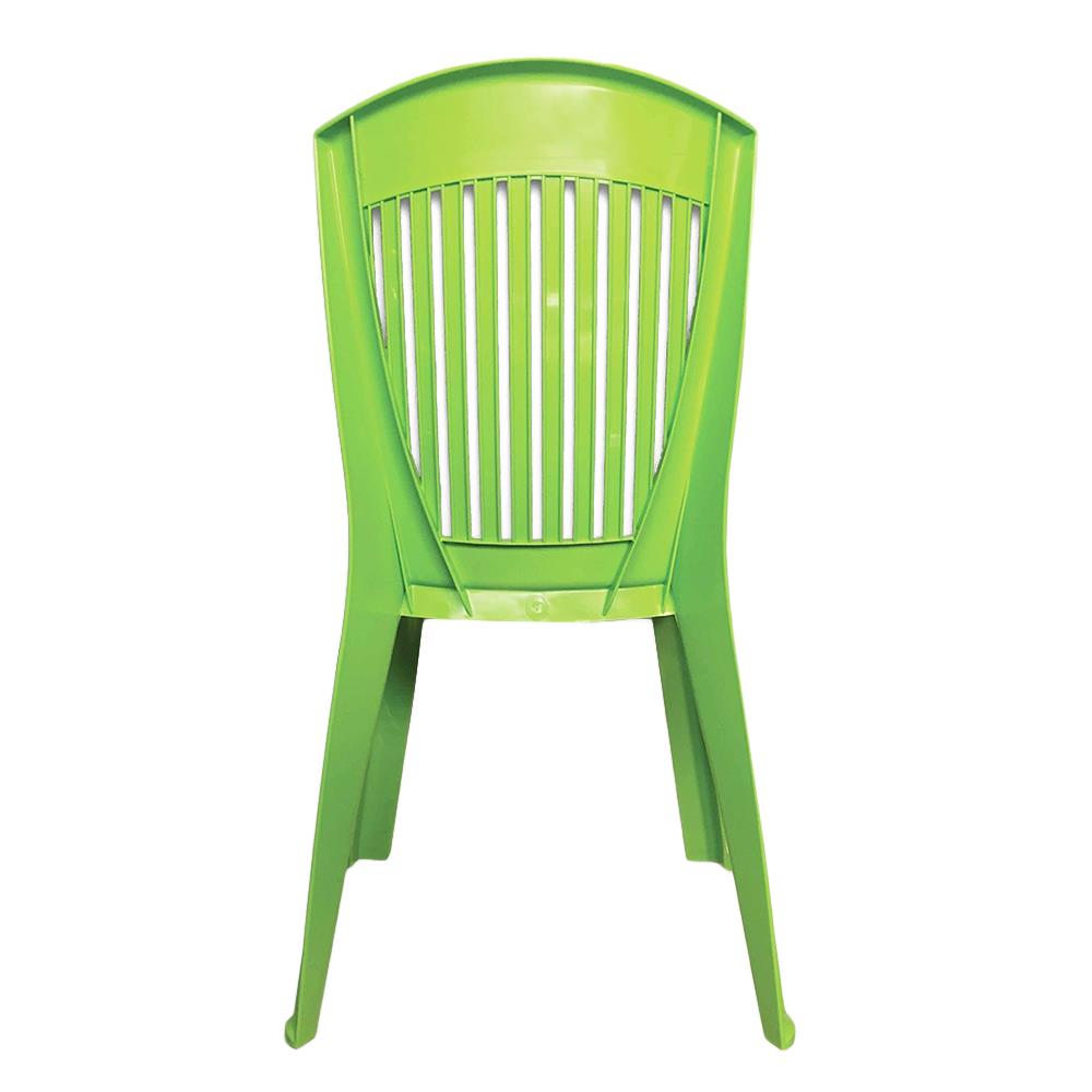 เก้าอี้พลาสติกลายตรง SUPERWARE CH-63 สีเขียว