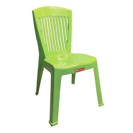 เก้าอี้พลาสติกลายตรง SUPERWARE CH-63 สีเขียว_2