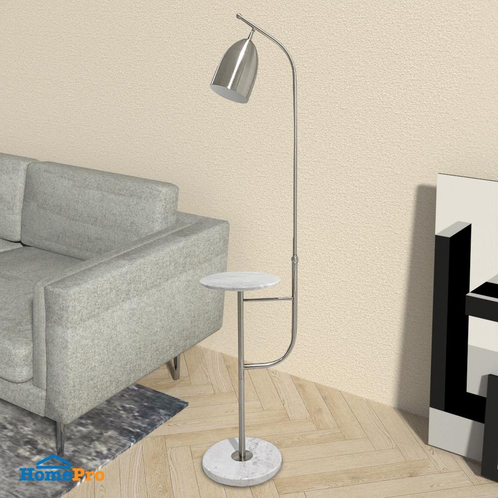 ไฟตั้งพื้น CARINI L716 สีเงินด้าน/ลายหินอ่อน