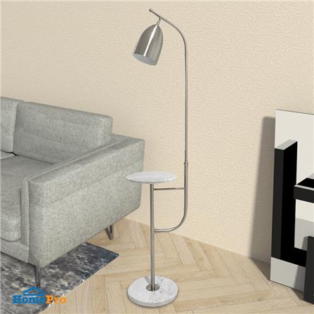 ไฟตั้งพื้น CARINI L716 สีเงินด้าน/ลายหินอ่อน_1