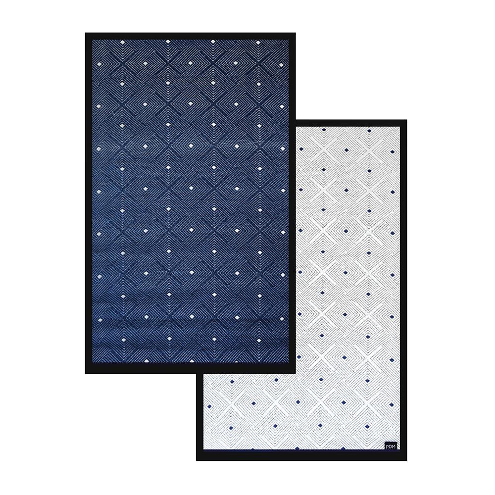 เสื่ออเนกประสงค์ PDM BRAND EASE 150x240 ซม. สีน้ำเงิน-ขาว