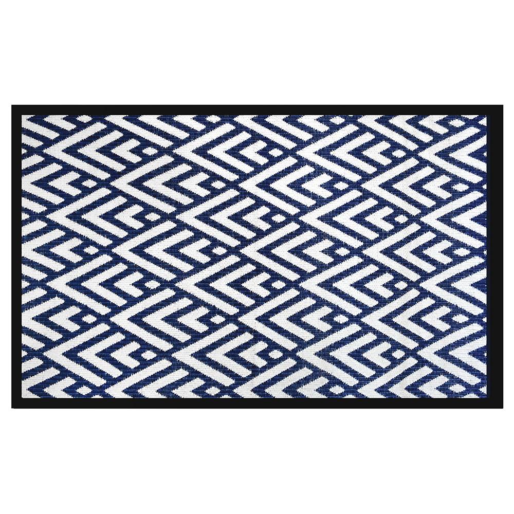 เสื่ออเนกประสงค์ PDM BRAND KAIKU 180x270 ซม. สีน้ำเงิน-ขาว