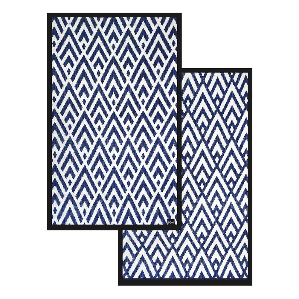 เสื่ออเนกประสงค์ PDM BRAND KAIKU 180x270 ซม. สีน้ำเงิน-ขาว