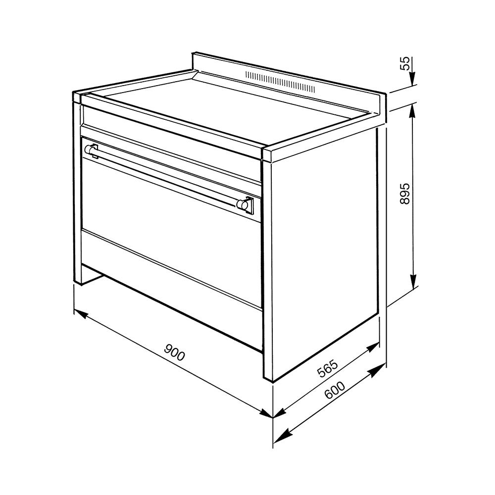 เตาปรุงอาหารอินดักชัน SMEG A1PYID-9