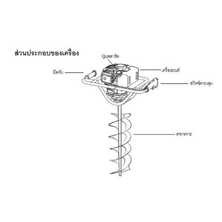 เครื่องขุดดิน ROWEL RW-AG520 2.5 แรงม้า_2