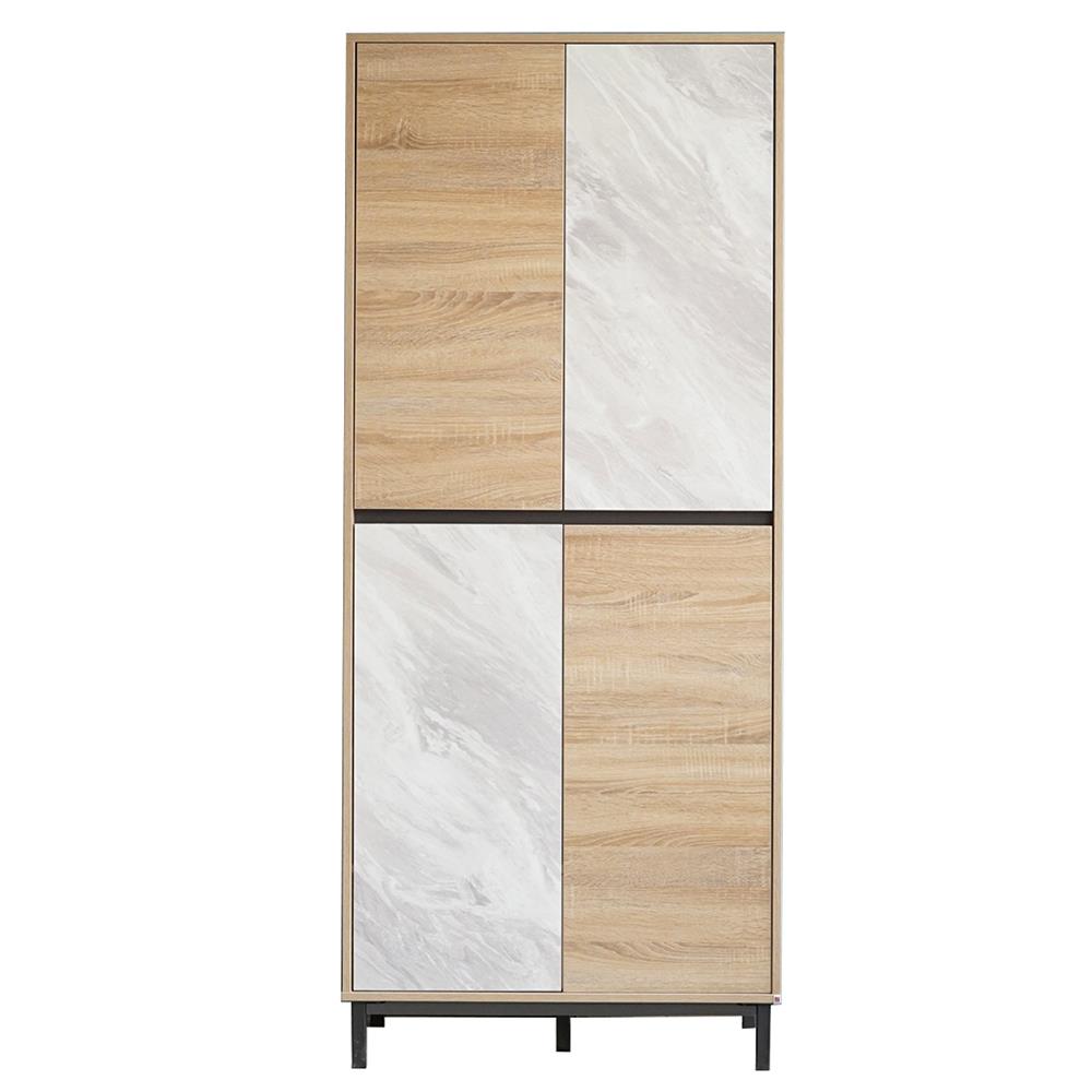 ตู้วางรองเท้า INHOME SB8014 S-MB 80 ซม. สีโซลิดโอ๊ค/มาร์เบิล