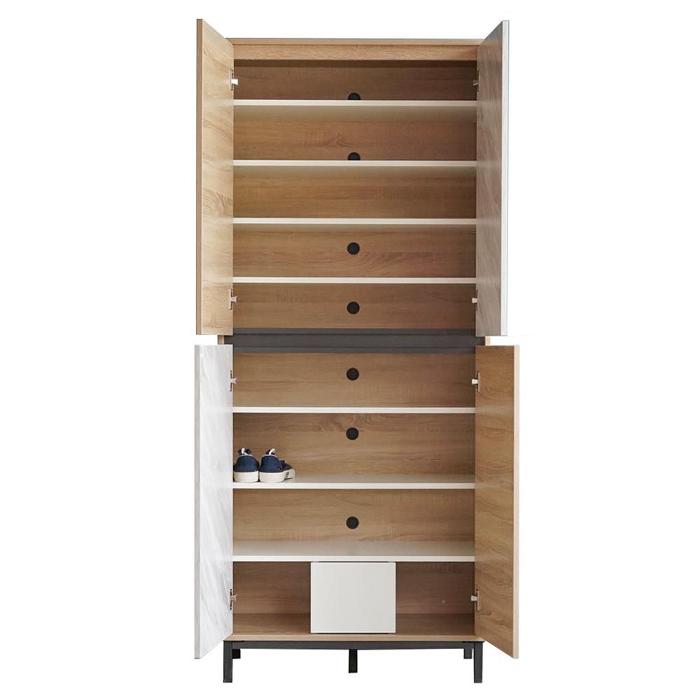 ตู้วางรองเท้า INHOME SB8014 S-MB 80 ซม. สีโซลิดโอ๊ค/มาร์เบิล