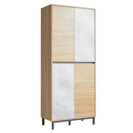 ตู้วางรองเท้า INHOME SB8014 S-MB 80 ซม. สีโซลิดโอ๊ค/มาร์เบิล_0