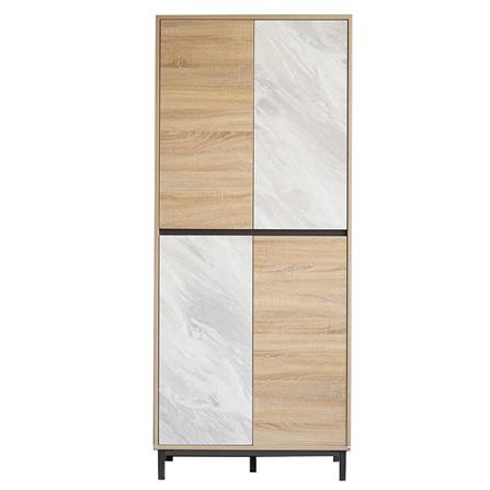 ตู้วางรองเท้า INHOME SB8014 S-MB 80 ซม. สีโซลิดโอ๊ค/มาร์เบิล_1