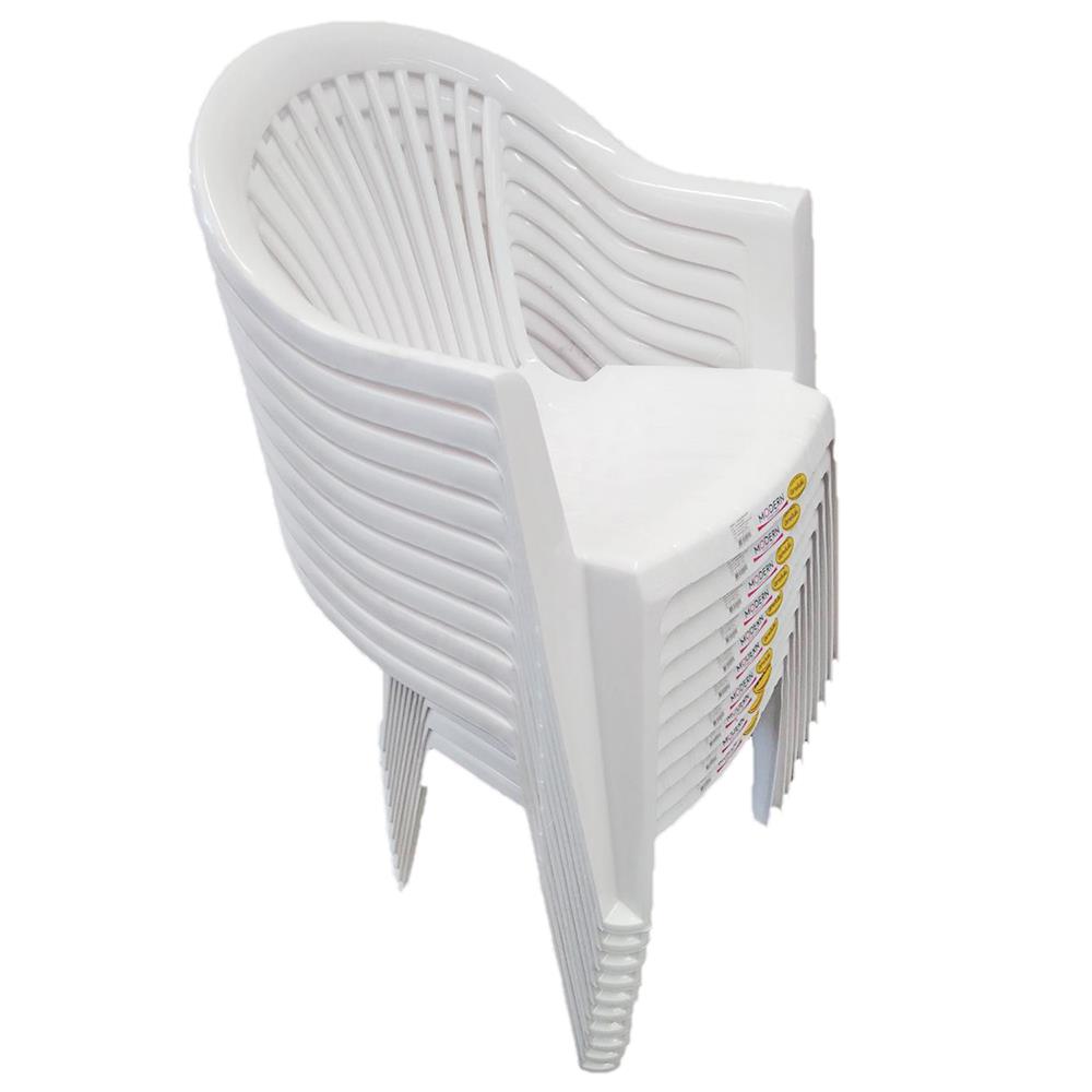 เก้าอี้พนักพิงมีที่วางแขน SPRING VENUS4 สีขาว