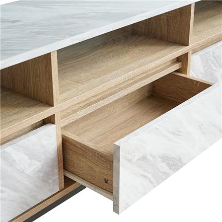 ตู้วางทีวี INHOME TV1543 150 ซม. สีโซลิดโอ๊ค/มาร์เบิ้ล_2