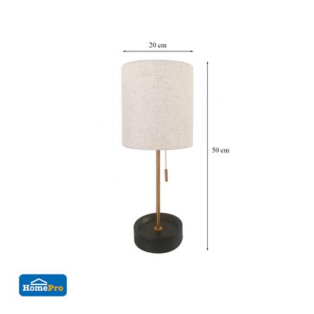 ไฟตั้งโต๊ะ CARINI YJ202029 สีขาว/ทองเหลืองรมดำ/ดำ_2