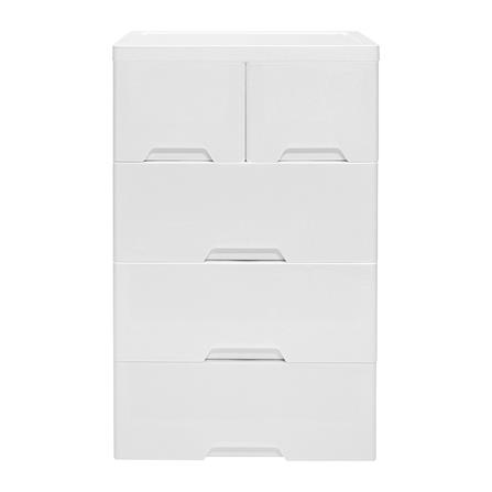ตู้ลิ้นชัก 4 ชั้นทึบ STACKO NEAT 58x40x93.5 ซม. สีขาว_1