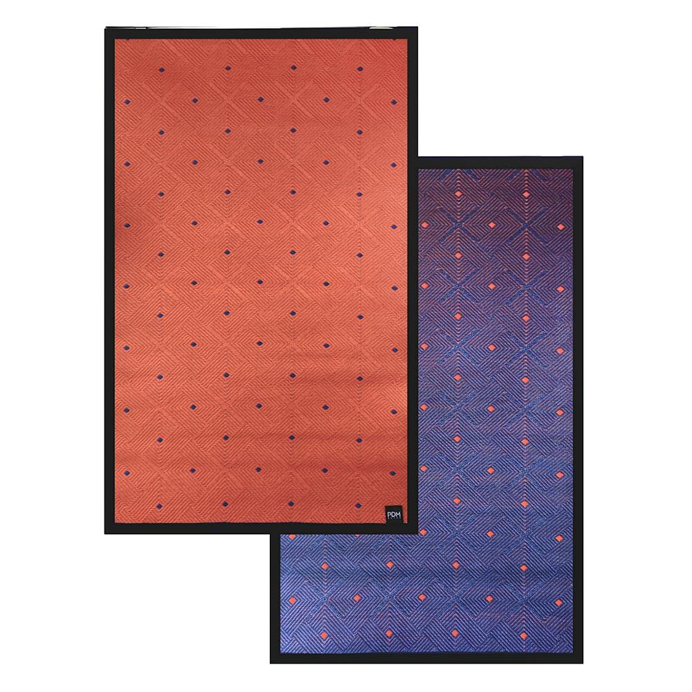 เสื่ออเนกประสงค์ PDM BRAND EASE 150x240 ซม. สีน้ำเงิน-ส้ม