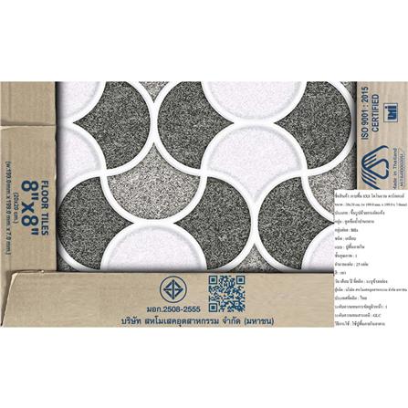 กระเบื้องพื้น 8x8 นิ้ว DURAGRES โดโนแวน เทาเข้ม A 1 ตร.ม._4