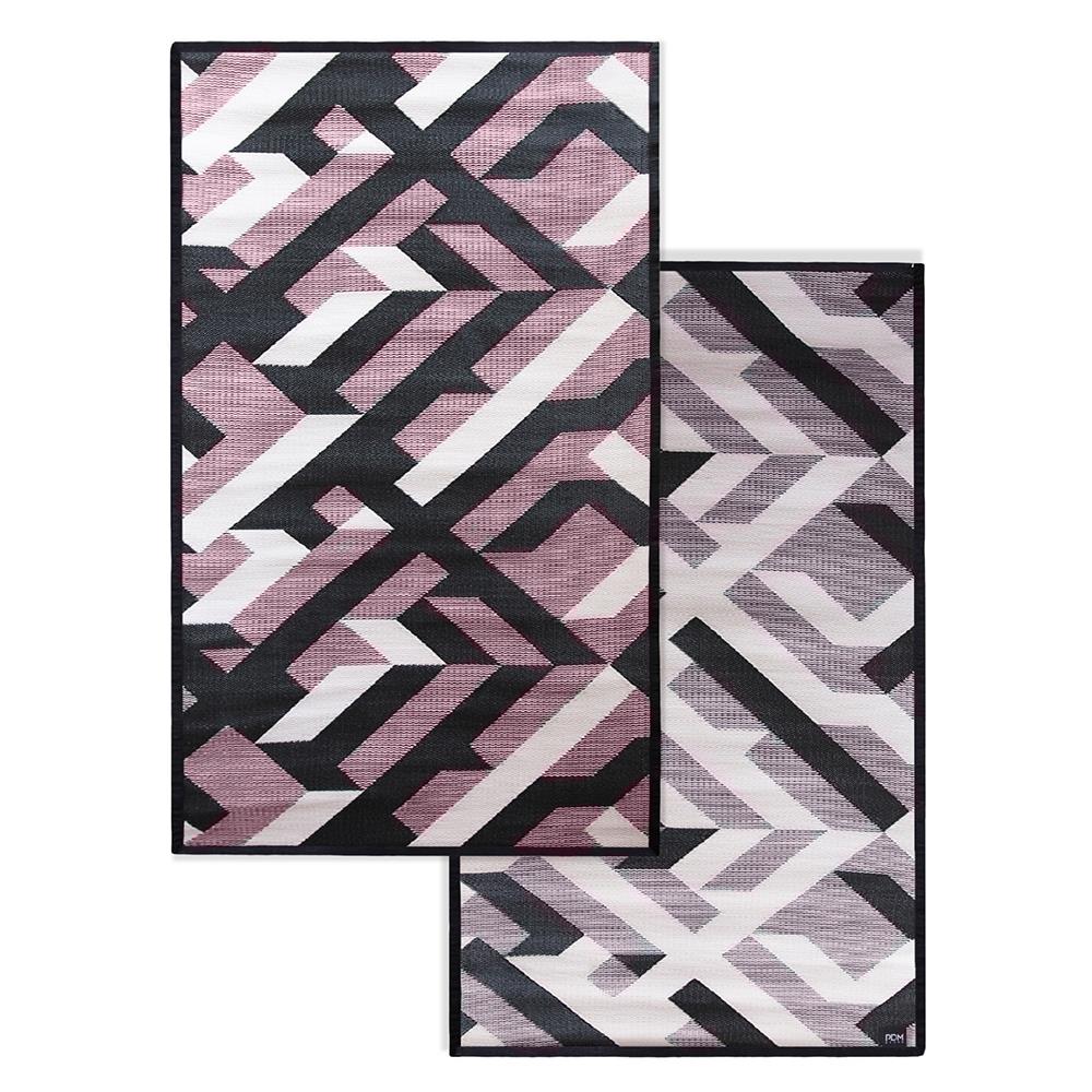 เสื่ออเนกประสงค์ PDM BRAND AVALON 180x270 ซม. สีชมพู-ดำ