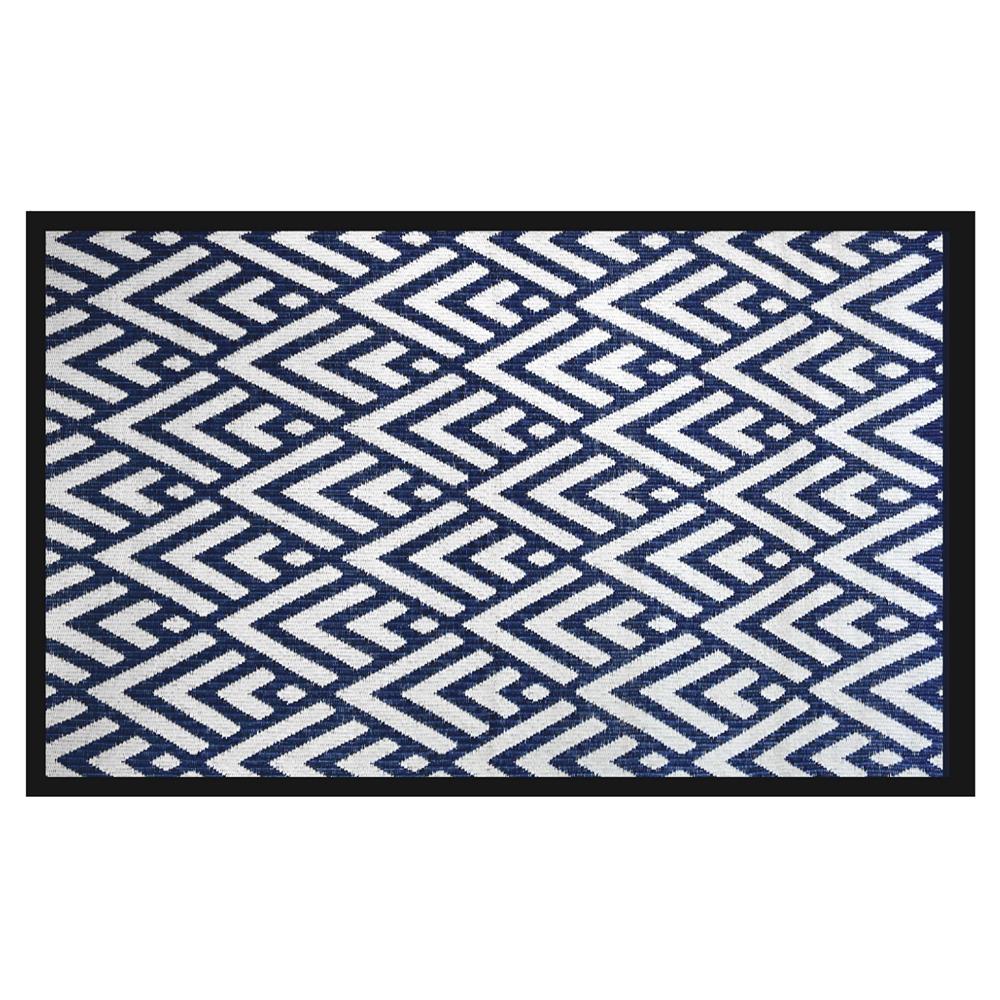 เสื่ออเนกประสงค์ PDM BRAND KAIKU 150x240 ซม. สีน้ำเงิน-ขาว