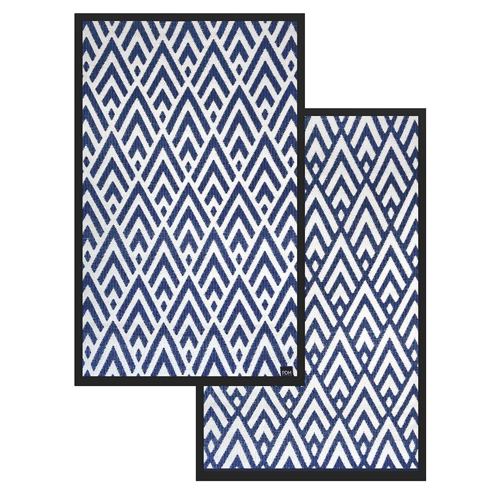 เสื่ออเนกประสงค์ PDM BRAND KAIKU 150x240 ซม. สีน้ำเงิน-ขาว