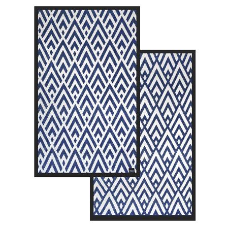 เสื่ออเนกประสงค์ PDM BRAND KAIKU 150x240 ซม. สีน้ำเงิน-ขาว_3