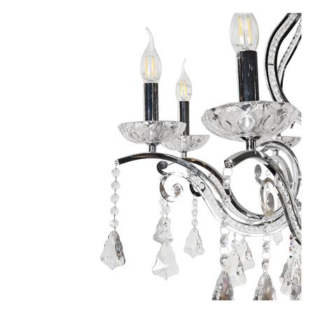 ไฟช่อ CARINI MD1262-8 แก้ว/อะคริลิค/สีใส/สีเงิน 1หัว_1